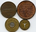 New York City Subway   Triborough Bridge Tunnel Transit Token Lot Set Of 4