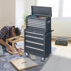 9-drawer Rolling Tool Chest Large Tool Cabinet Organizer With Wheels   Drawers