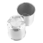 2pcs 4 25inch Brushed Aluminum Trailer Wheel Center Cap 4 25  Od 4 65  H Silver