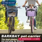 Dog Bike Basket Carrier  Expandable Foldable Soft-sided Dog Carrier  2 Open Door