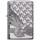 Zippo Patriotic Eagle High Polish Armor Wall Windproof Lighter New 49027