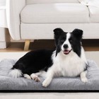 Dog Bed For Large Crate Mat Deluxe Washable 30 Inch Kennel Pad Anti-slip 30x19 