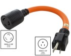 15 Amp Nema 5-15 Plug To 20 Amp Nema L5-20 Female Adapter Cord By Ac Works  