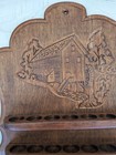 Thimble Wood Display Case Mcm Wall Mount Holds 35 Thimbles 17  X 10  Old Mill