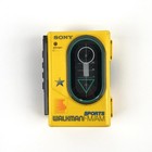 Vintage Sony Yellow Sports Walkman Am fm Radio Cassette Player Wm-f45 Works Read