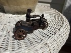 Antique 1930s Hubley  1724 Cast Iron  cop  Police Motorcycle W  Sidecar Original