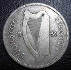 1 X 1930  - 2 Shilling - Florin -  750 Silver - Salmon