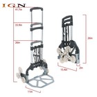 Folding Stair Climbing Cart 180lbs Portable Hand Truck Dolly With Wheel Aluminum