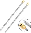 Pressure Washer Extension Wand  2 Pack Wands  Silver  Yellow 
