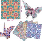Origami Paper 6x6 Double Sided 50 Sheets 10 Colors Origami Kit Japanese Chiyo Sq