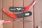 Mission Hockey Blade Left Black red Round Toe New 3-pack  Junior Size