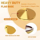 Indoor Flag Pole Kit With Weighted   Thickened Base 6-8ft aluminum Commercial   