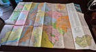 Vintage 1986 Budapest City Map     Cartographia Kartogr  fiai V  llalat    large 46x32