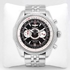 Breitling Bentley Supersports A26364 Auto 49mm White Chrono Black Dial Ss L ed
