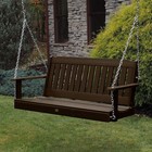 Highwood Ad-porl1-ace Lehigh Porch Swing  5 Feet  Weathered Acorn