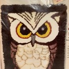 Vtg Columbia-minerva Latch A Rug Kit Ericas Owl 27  X 38  Erica Wilson 1978 Nos