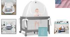 Baby Crib Tent Mesh Travel Mini Crib Pack And Play Safe Climbing Barrier