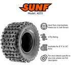 Atv Tires 18x10-8 18x10x8 Knobby 6 Pr Tubeless - A035
