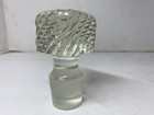 Vintage Large Clear Glass Bottle Stopper