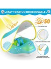 Baby Swim Float Inflatable Infant Pool Floating Ring W  Sun Protection Removable