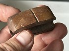 Salvaged Half Claystone Bannerstone From Tennessee - Atlatl Wieght Banner Stone