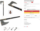  open Box lord Of The Rings Dwarves Mountain Lockbearer   s Gimli s Replica Axe