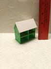 Vtg Micro Miniature Dollhouse Building House Plastic Tiny Toy Green   White