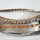 Hampton Beach Nh New Hampshire Souvenir Antique Clear Glass Trinket Boat