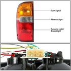 Toyota Tacoma Left Rear Tail Light Assembly 95-00 Red Chrome Clear Signal