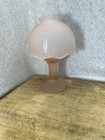 Pink Frosted Satin Fairy Lamp Vtg