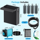 Poposoap Pond Waterfall Spillway With 660gph Pump Kit  304 Stainless Steel Wa   