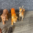 Vtg Lot Of 90s Farm Animal And Safari Style Figurines Tiger Lion Zebra Bear 15