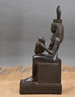Ancient Egyptian Seated Goddess Isis Statue Nursing Baby Horus Antique Artifact