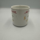 Russ Berrie Christmas Mother Coffee Mug Cup White Ceramic Holiday 1980s Vintage