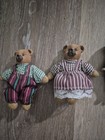 A Lot Of Four Vintage Pieces   Male And Female Dodoll And Mom And Dad Bear