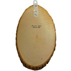 Vintage Native American Indian Wood Slice Plaque Wall Hanging Portrait 7 x12 