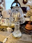 Htf Vintage Crystal   Gold Boudoir Vanity Table Lamp 11 5  Night Light   Gorg 