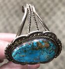 Navajo Indian Turquoise Bracelet Sterling Silver - M  Thomas Jr  Watch The Video