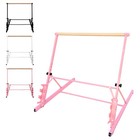 3 5ft Pink Solid Wood Ballet Barre With Adjustable Range Of 31 5-39 5 Inches For
