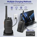 4 Pack Long Range Walkie Talkie 100 Mile Two Way Radio Charge Headset Waterproof
