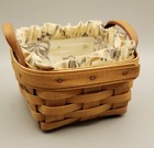 Longaberger Classic Stain 1994 Sweet Basil Basket  Liner   Protector