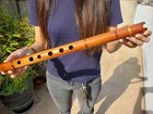 2 Native American Style Flute  Wood   Bamboo Quena  Pro-tuned 440-hz With Case 