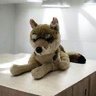 Rare Fao Schwarz Wolf Brown Biege Husky Plush Stuffed Animal Toys R Us 24  2013