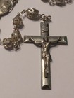 Vintage Creed Sterling Pearl Rosary Beads
