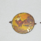 Vintage Tobacco Tag Lot Game Cock Tin Litho Antique Advertising Tobacciana