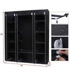 69  Portable Clothes Closet Wardrobe Storage Organizer With Non-woven Fabric