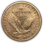 1917-d Type 1 Standing Liberty Quarter Extremely Fine Xf Coin  Cleaning  26598