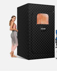 Upgraded Sauna Box For Relaxation  Detoxification  Portable Steam Sauna Black