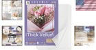Vibrant 42 Sheets Of Thick 167 Gsm Vellum Paper - Ideal For Artists   Crafters