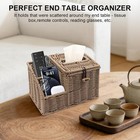 Woven Tissue Box Cover Square Tissue Box Holder Tissue Box Cover With Storage